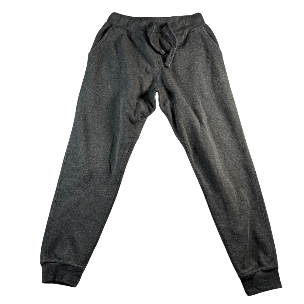 YoungLA Mens Sz S Charcoal‎ Gray Fleece Jogger Sweatpants Drawstring Loungewear
